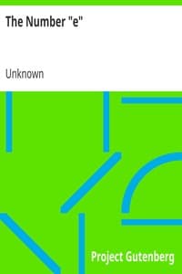The Number "e" cover